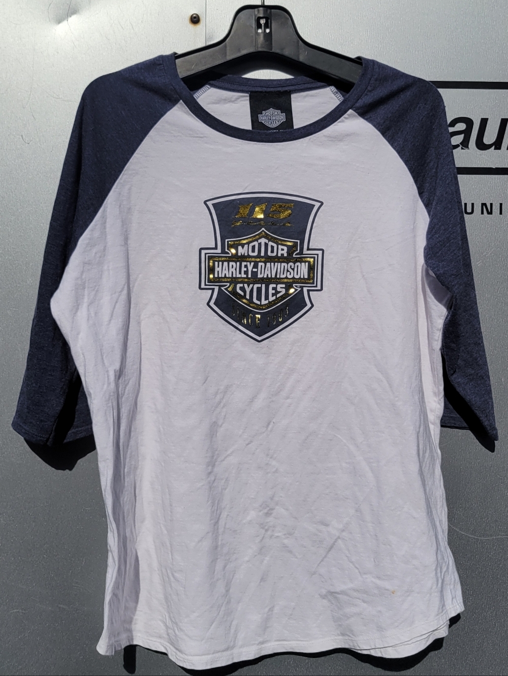 Woman's Harley-Davidson Museum 115th Anniversary Raglan Shirt L-XL